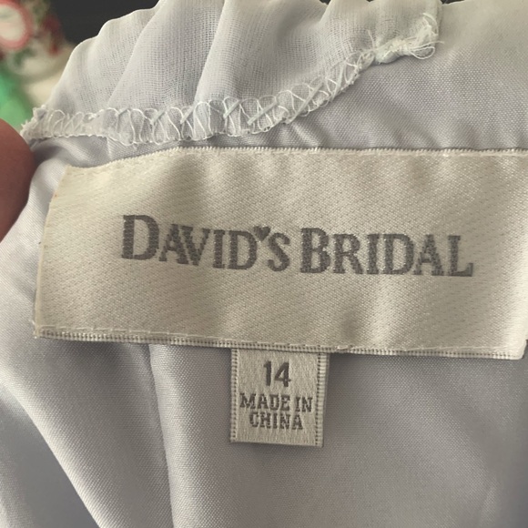 David’s Bridal brides maid dress. Light mauve/silver. - Picture 5 of 6